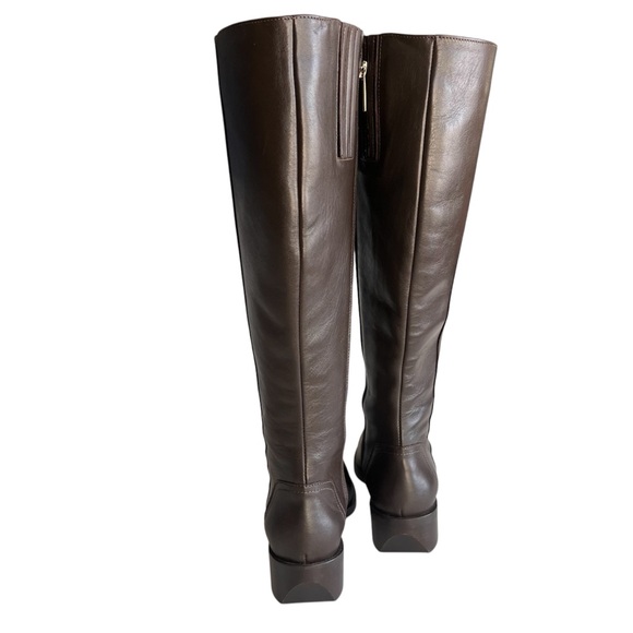 Aquatalia Shoes - Aquatalia Womens Brown Leather Knee Boots/ size 7. Made in Italy.